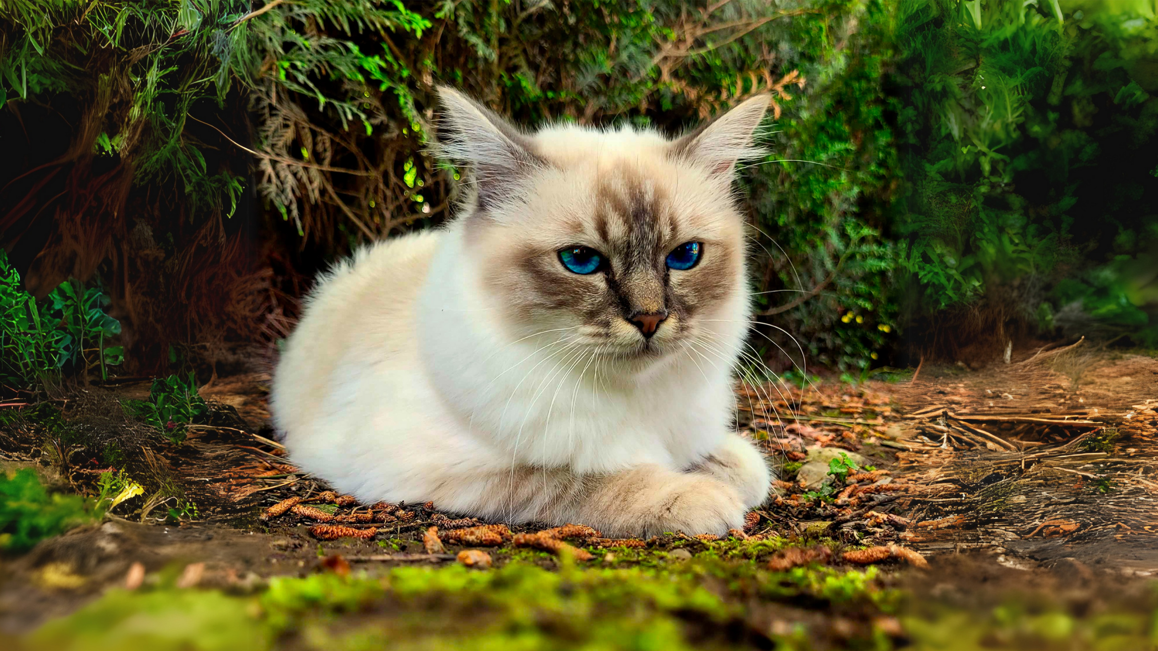 Photo d'un chat dans la nature