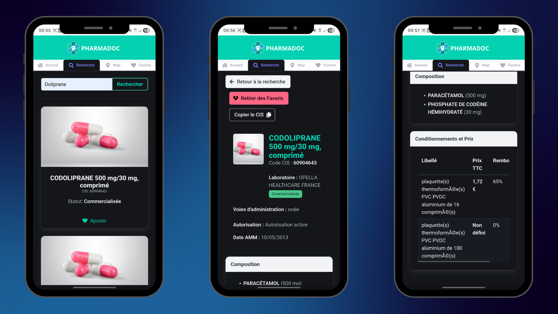 Recherde de médicament